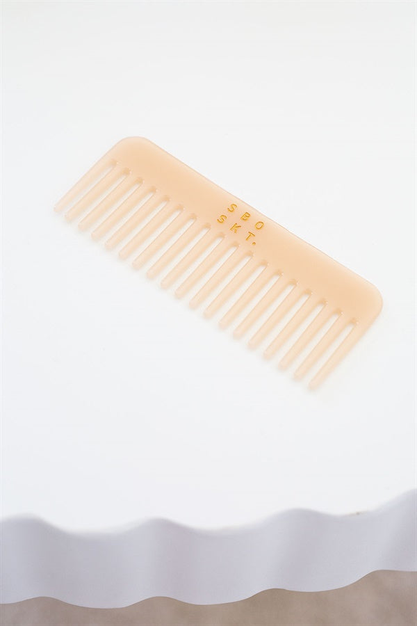 SBO SKT Beige - Peach Porcelain Comb with Gold - Toned Detailing