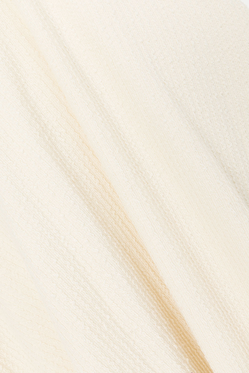 Beige Woven Seersucker Adjustable Straps Maxi Ebony Dress