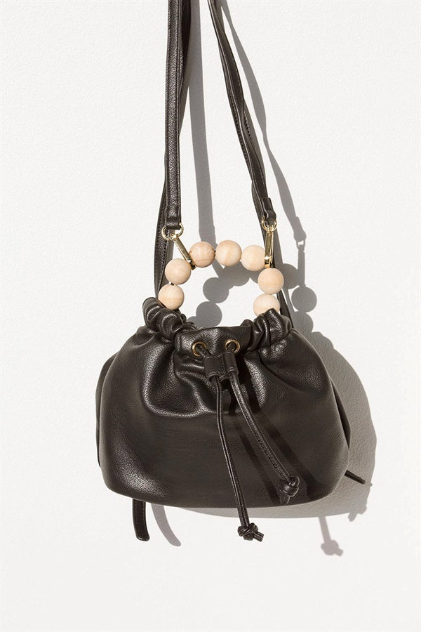 Sabo Exclusively Designed Mini Black Vegan Leather Raven Style Backpack
