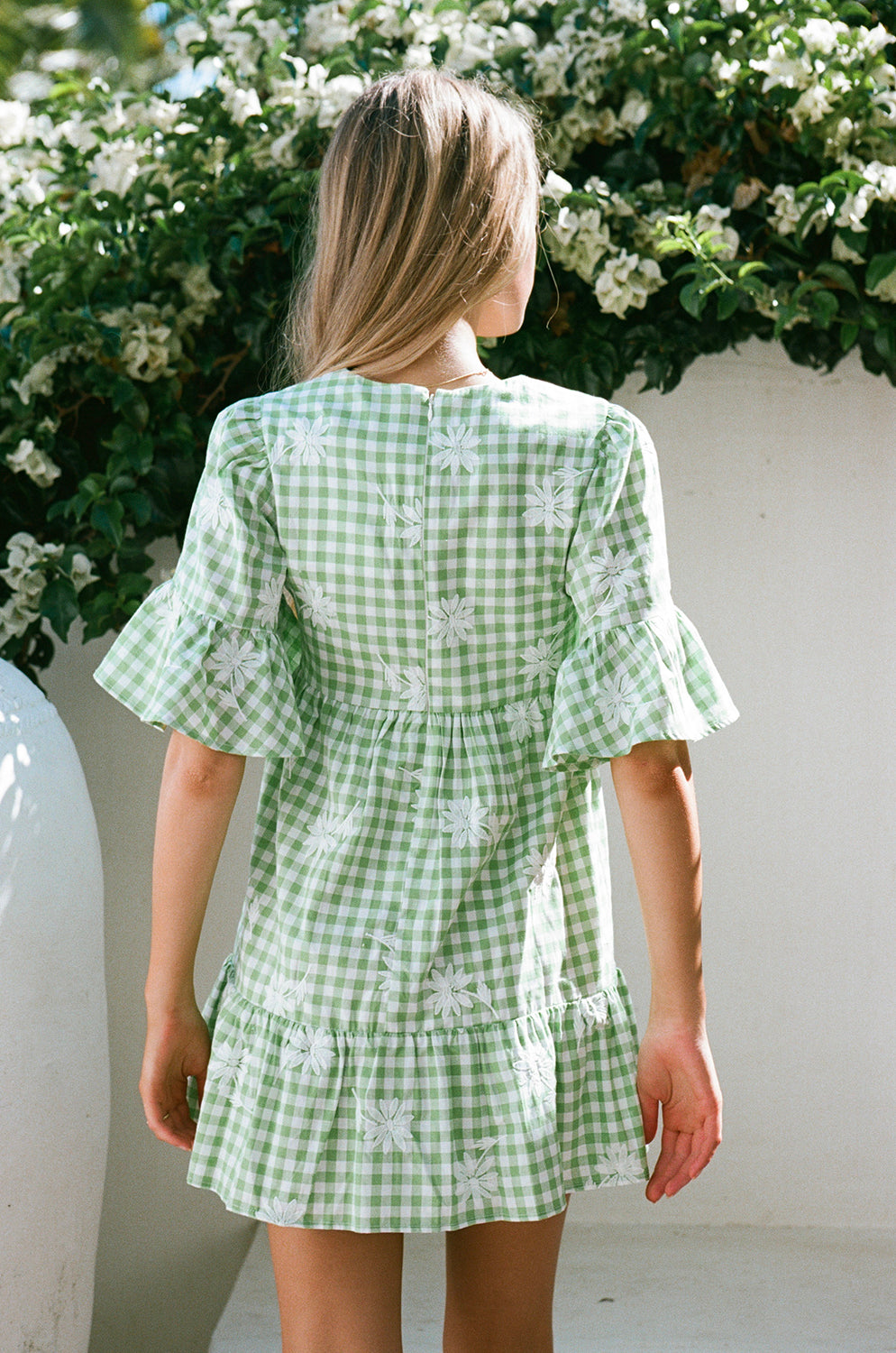 Unique Gingham Twyla Babydoll Dress - Sample Piece