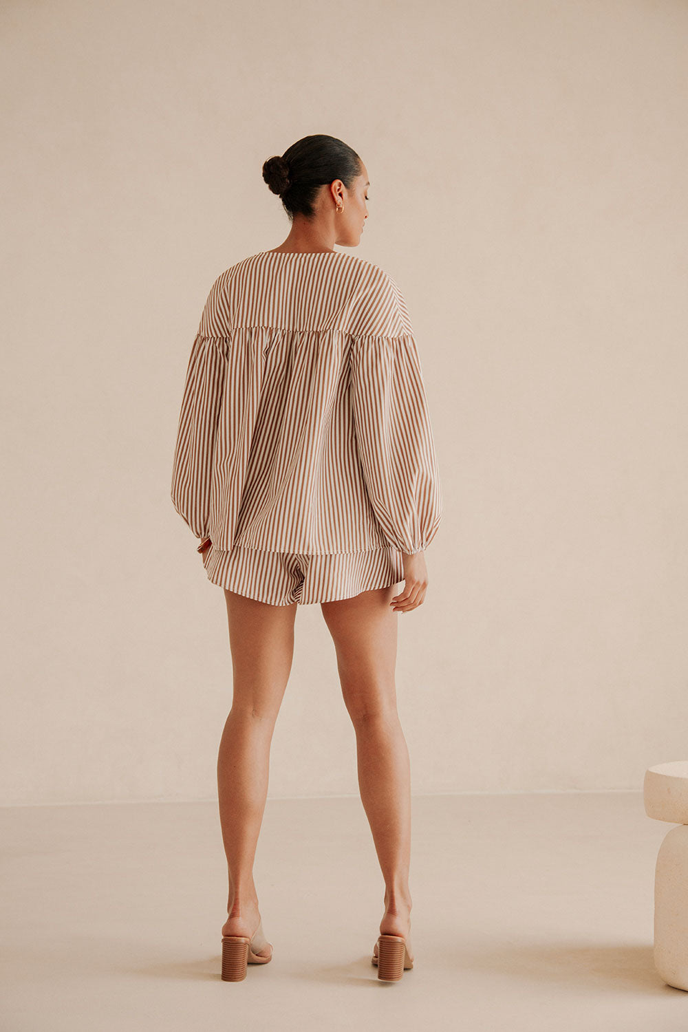 Chocolate-Colored Pennie Summer Women's Top