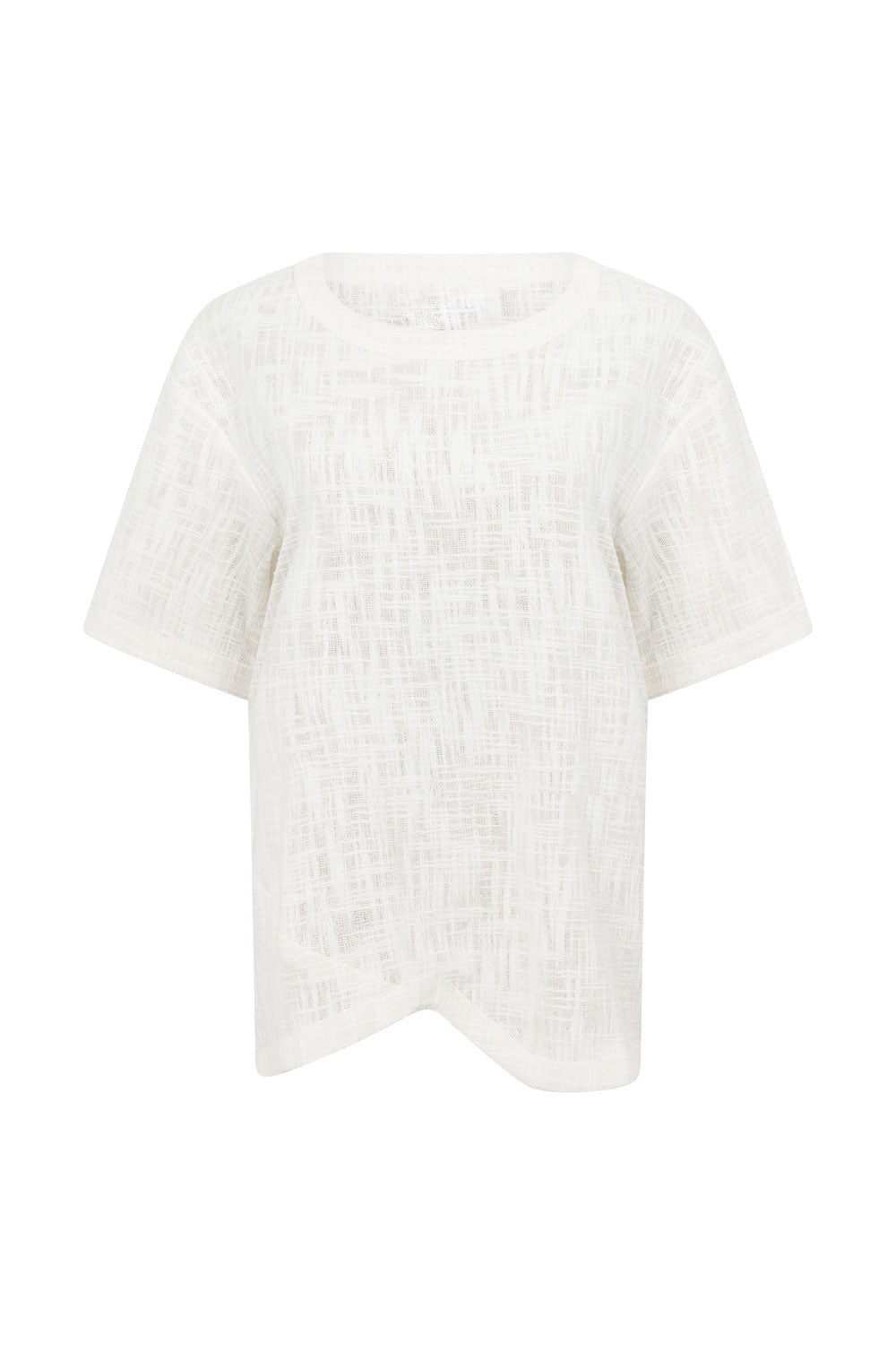 Stunning Aelin Short - Sleeved Natural Cotton Top