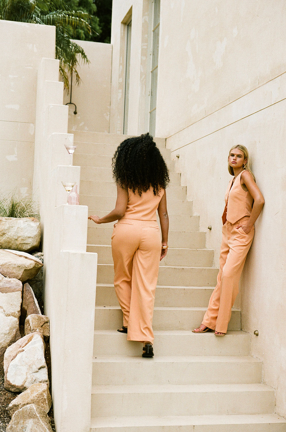 Exclusive Apricot-colored Remi Style Women's Pants - Sample Edition