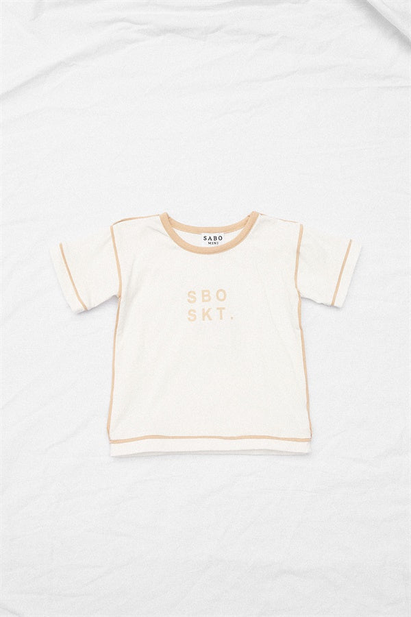 Eda Mini Kids' Clothing Set in Tan Color