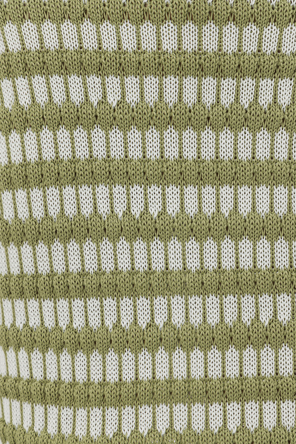 Vintage-Inspired Khaki and White Striped Backless Camelia Mini Dress
