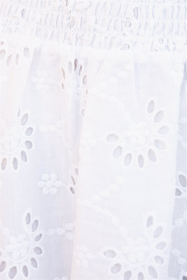 Exquisitely Designed Eve Women's Dress Crafted from Natural Cotton Broderie Anglaise