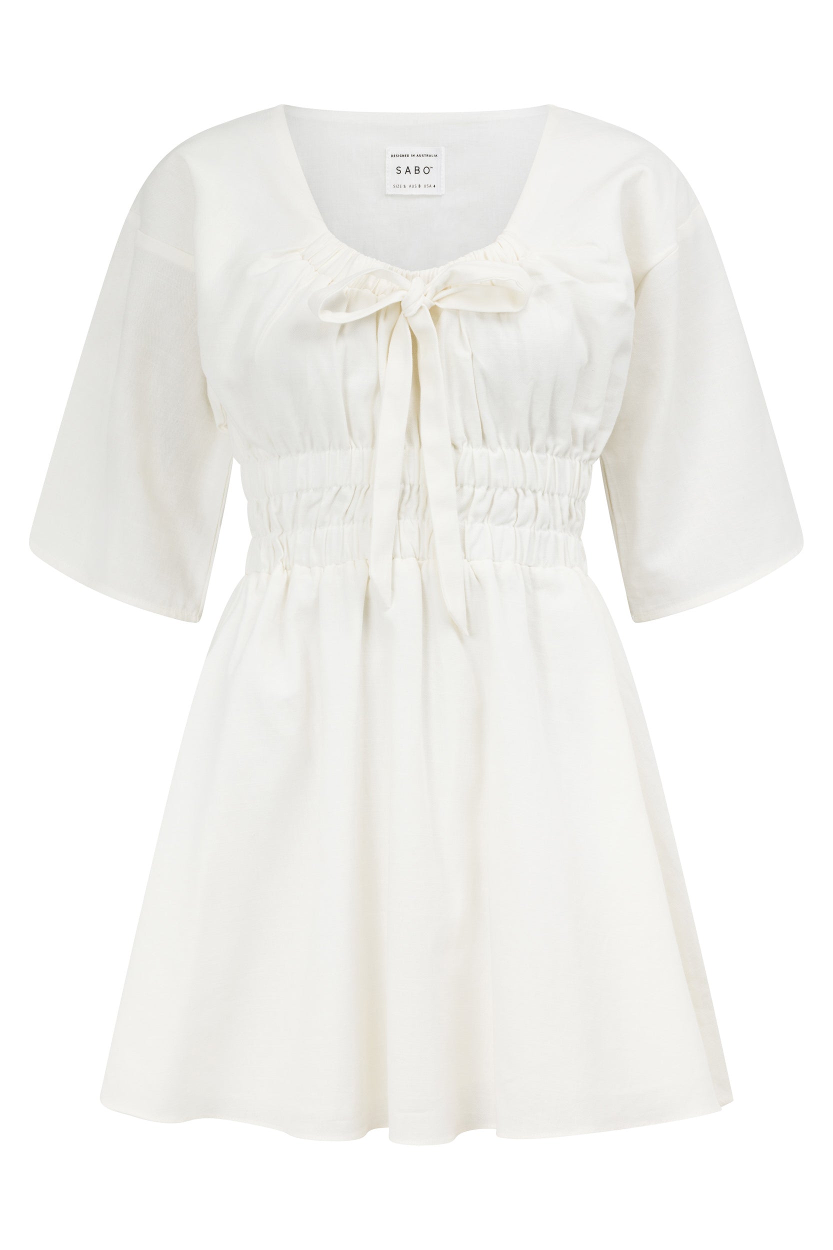 Unique Ariarne Dress Sample with Small Black Dots