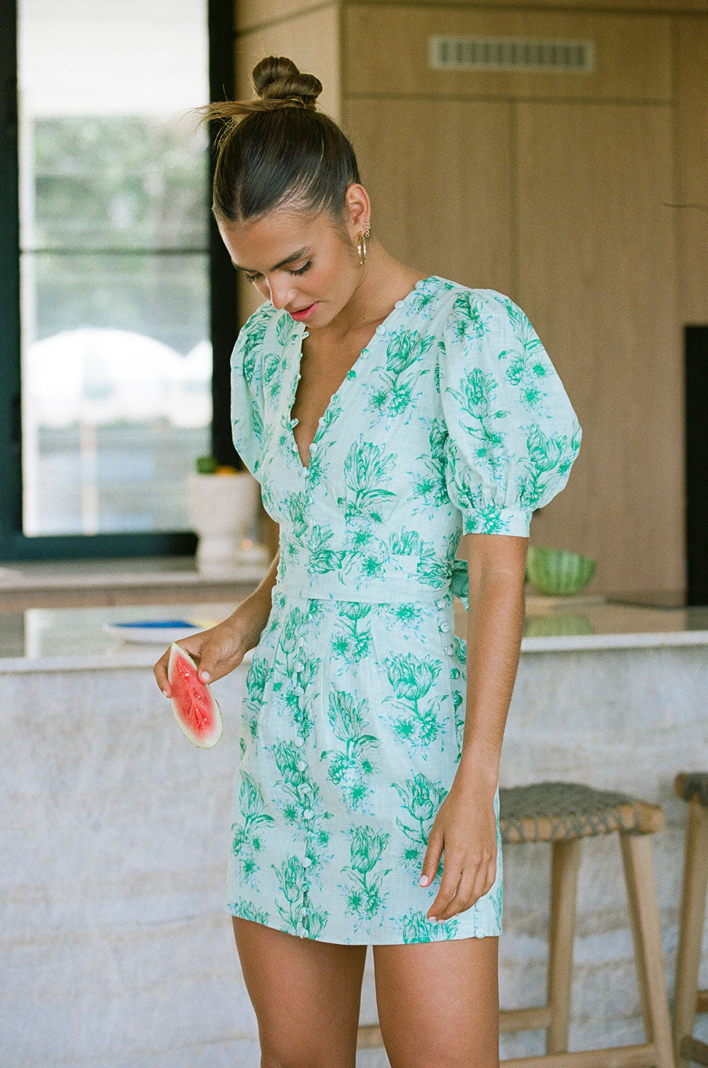Exclusive Tulip Floral Embroidered Kori Dress