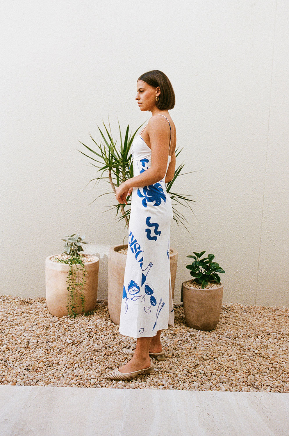 Exquisite Amiika Corset Dress with Dainty Objects Print