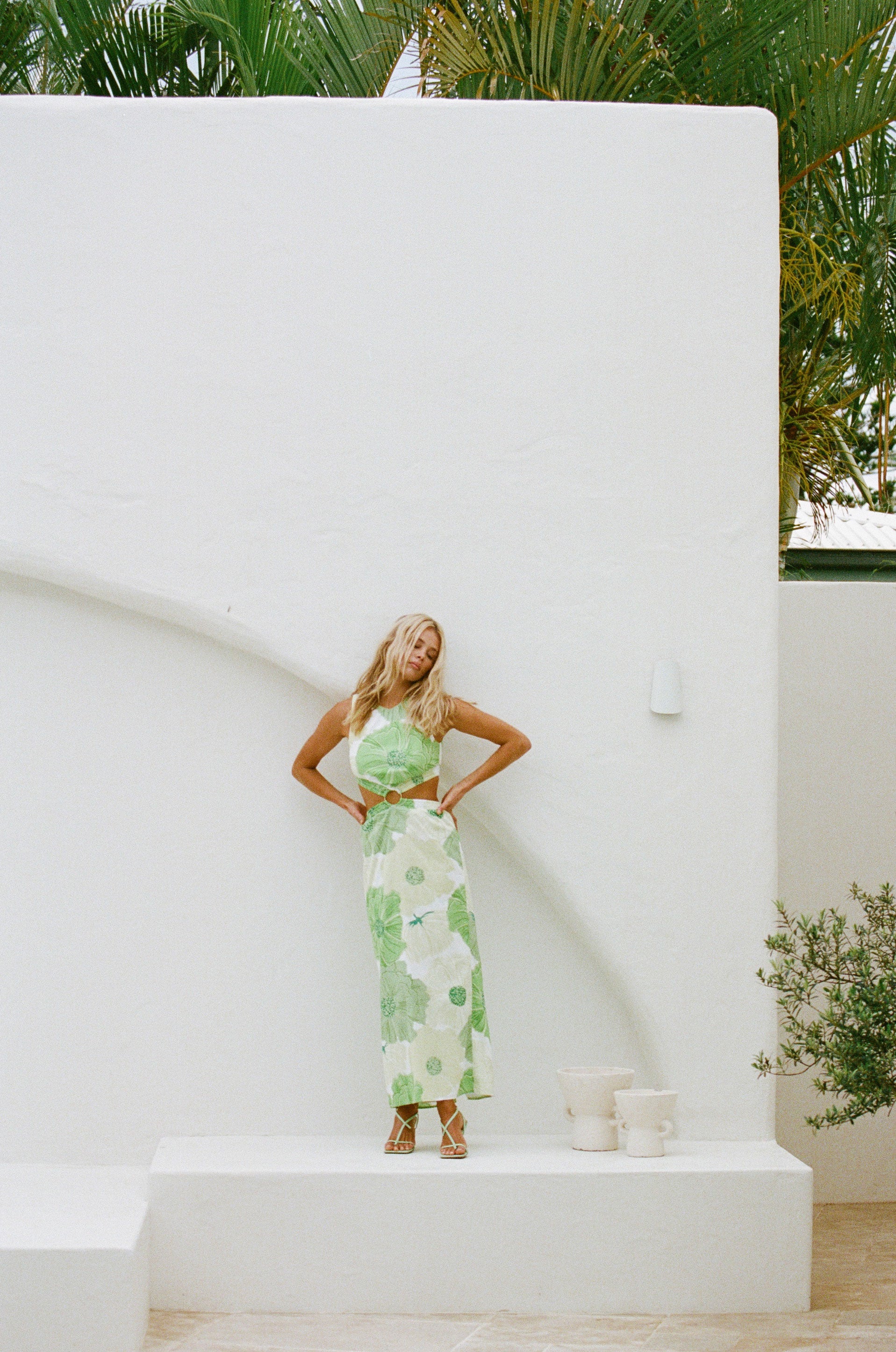 Unique Melita Cutout Sample Dress with Distinctive Flair
