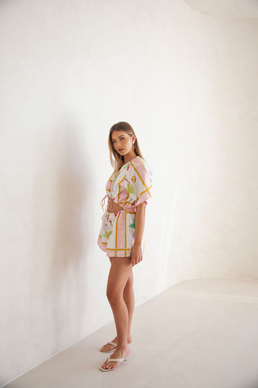 Arella Women's Playsuit with Exclusive Scarf Calypso Print