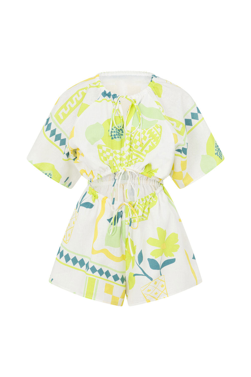 Unique Arella Playsuit in Prego Verde - A Sample for You