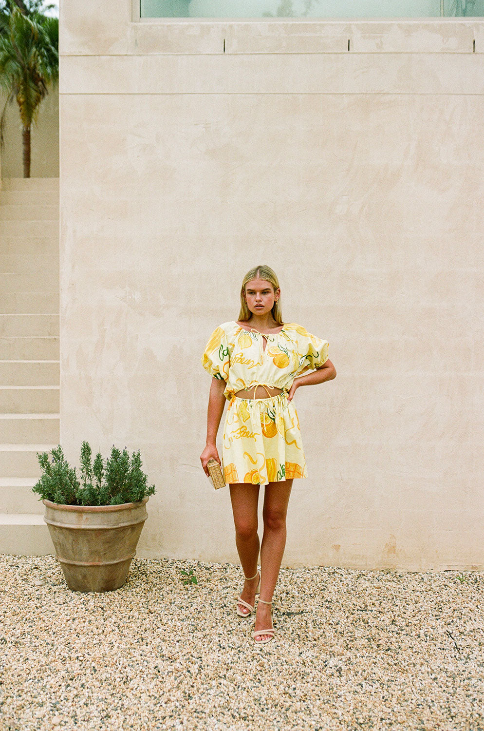 Unique Amalfi Citrus Milo Dress - One - of - a - Kind Sample