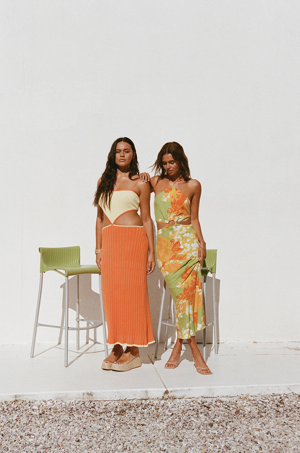 Exclusively Designed Sabo Maia Dress in Vibrant Yellow and Orange