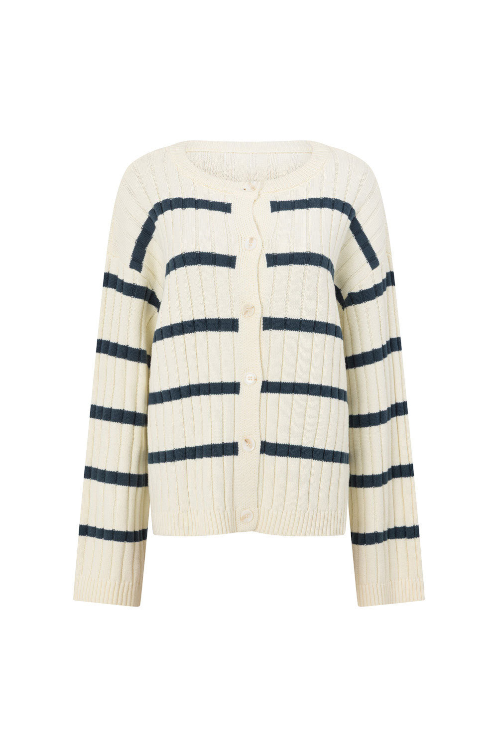 Sabo's Exclusive Cruz Cotton Blend Ribbed Knit Cardigan