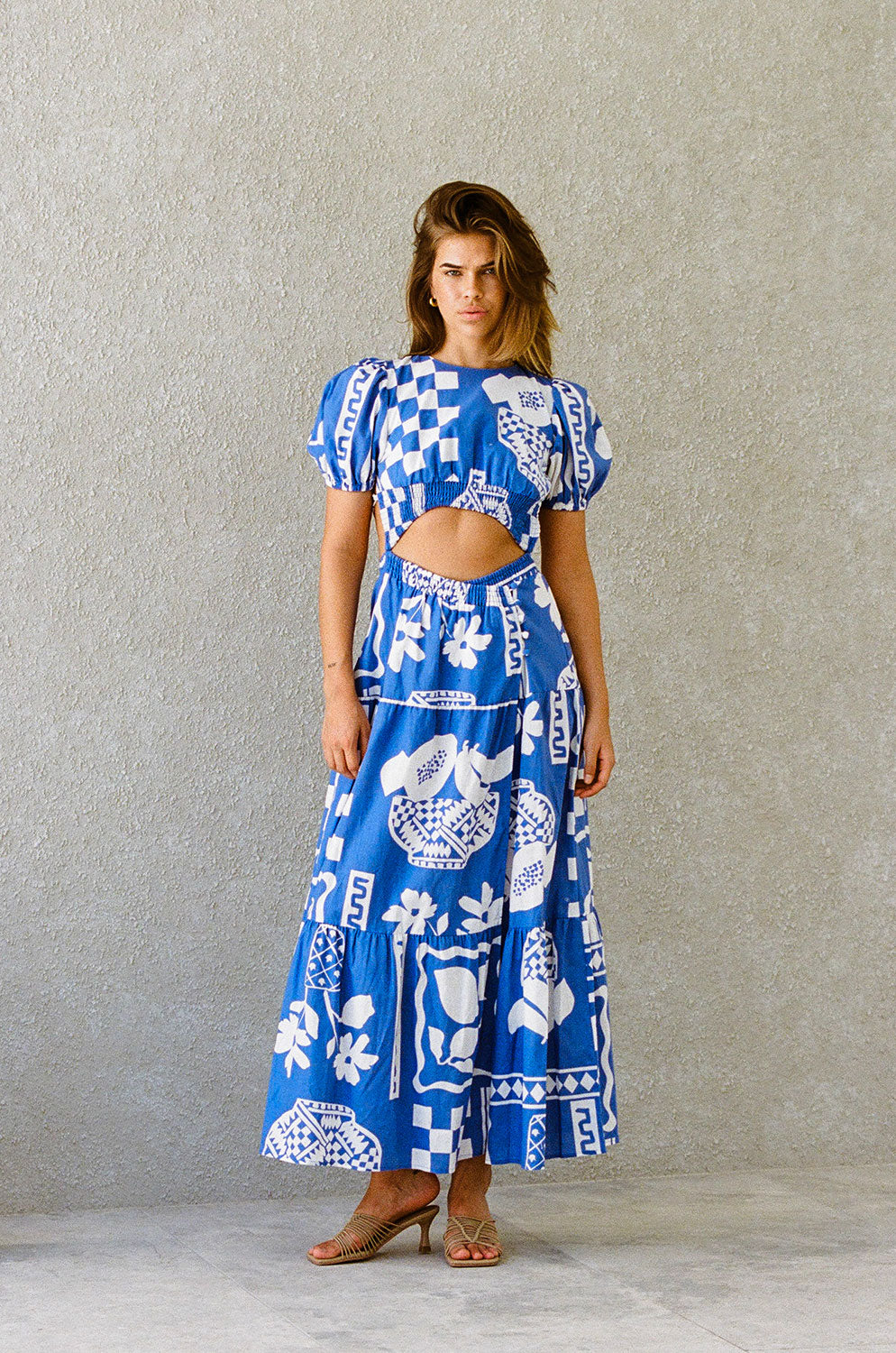 Exclusive Lemoni Blue Laiken Maxi Dress for Long Lunches