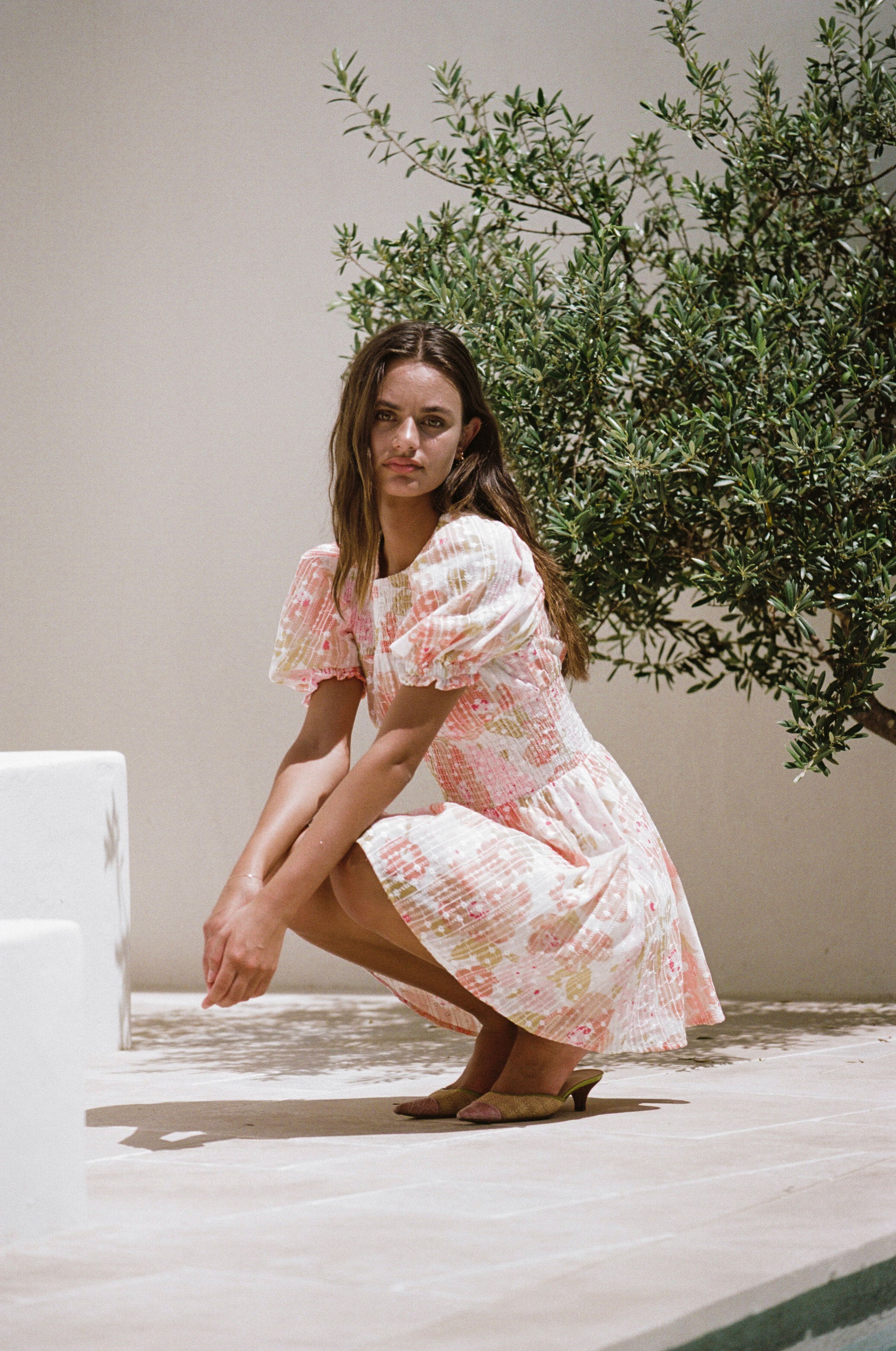 Unique Carlita Shirred Women's Dress - Sample Edition