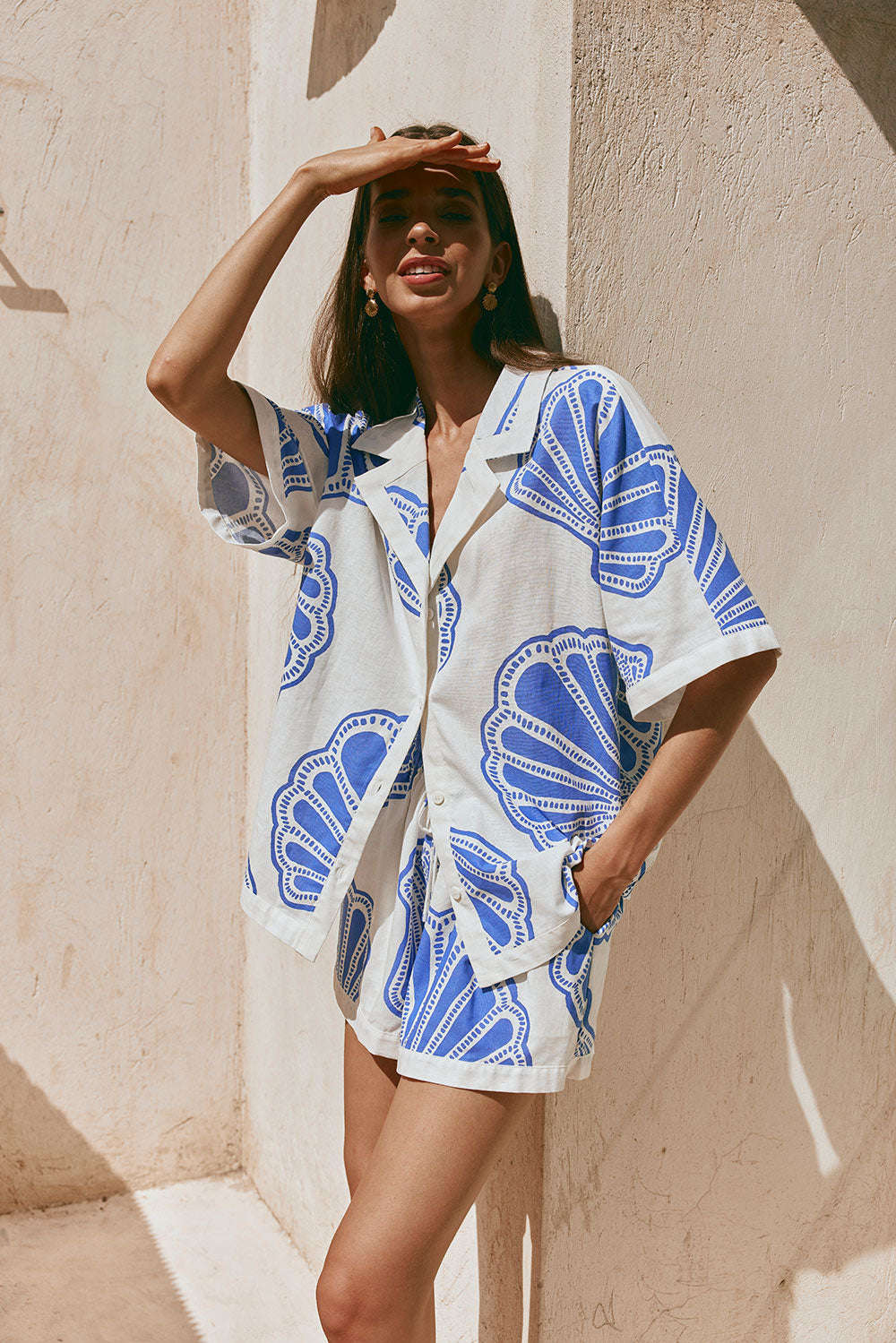 Summer-Inspired Kara Top with Exclusive Seashell Print