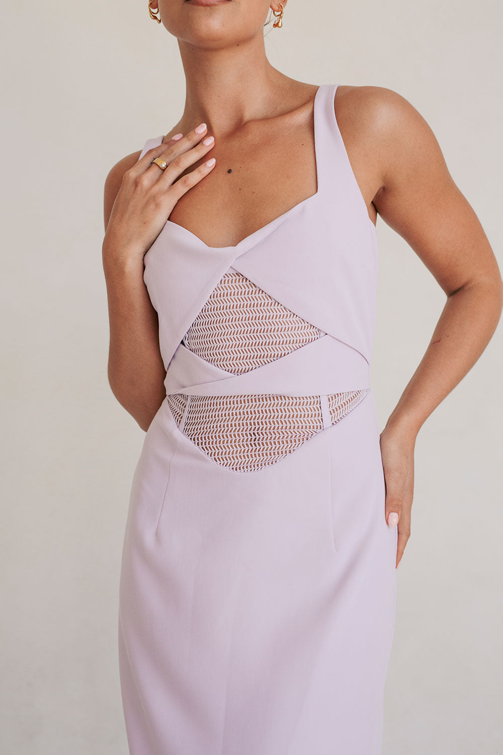 Lavender Zendra Midi Dress - One - of - a - Kind Sample