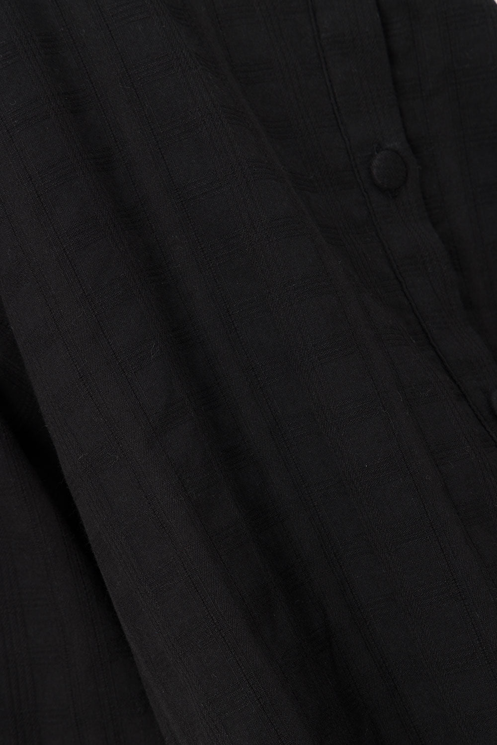 Exclusively Designed Sabo Black Shaelagh Dress with Textured Check