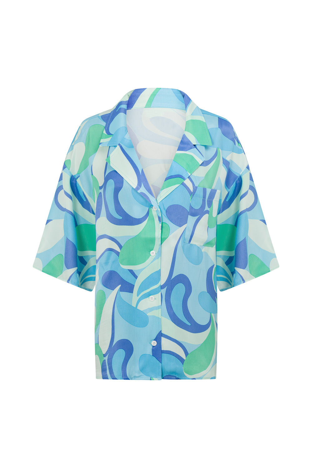 SAMPLE - Unique Swirl Patterned Alanis Women's Top