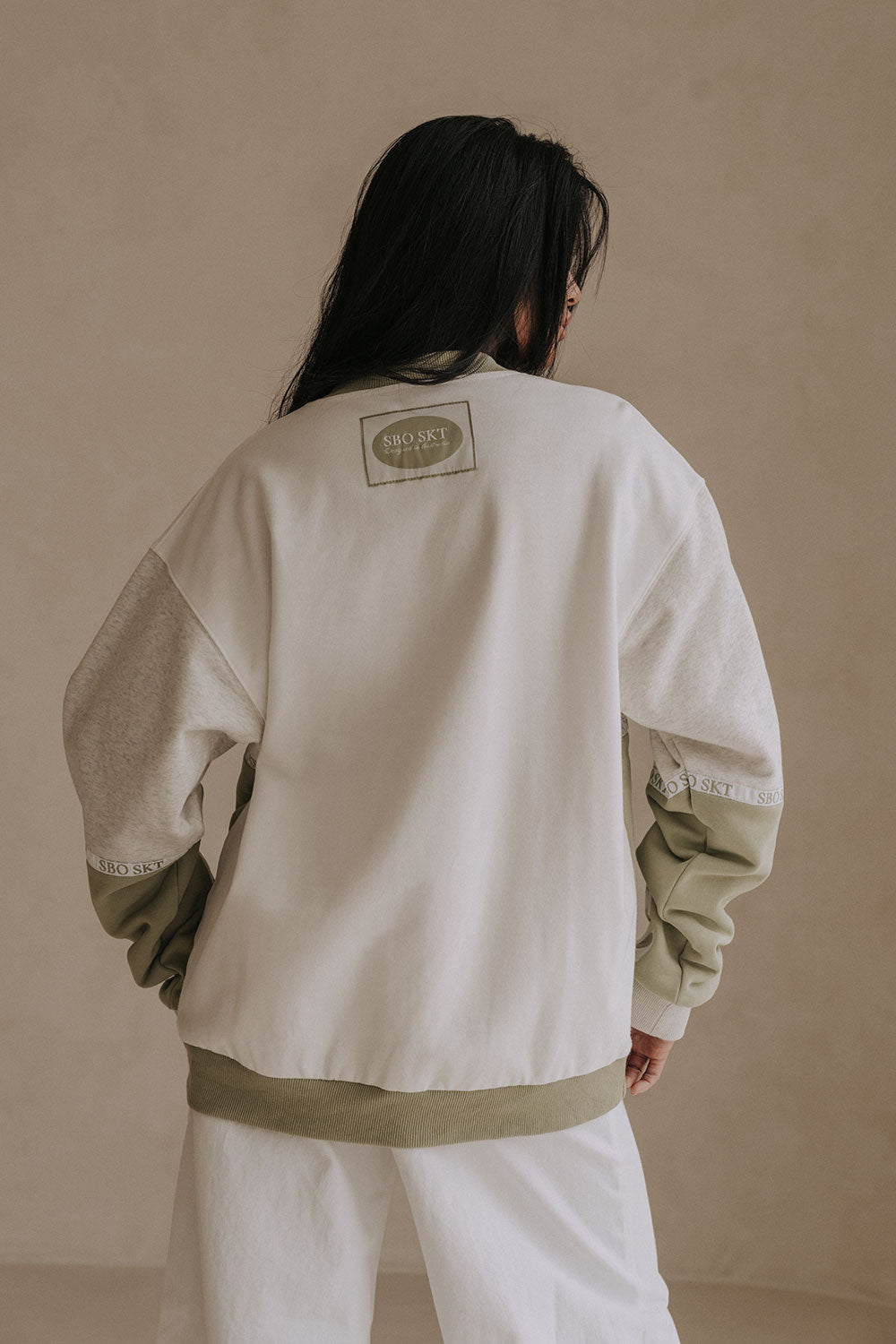 Unisex Fleece-lined Arlon Cotton Blend Sweater