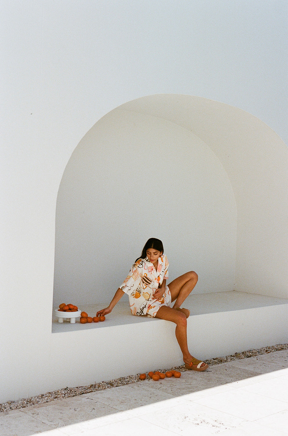 Exclusive Seona Amalfi Aperol-colored Women's Shorts - Sample Edition