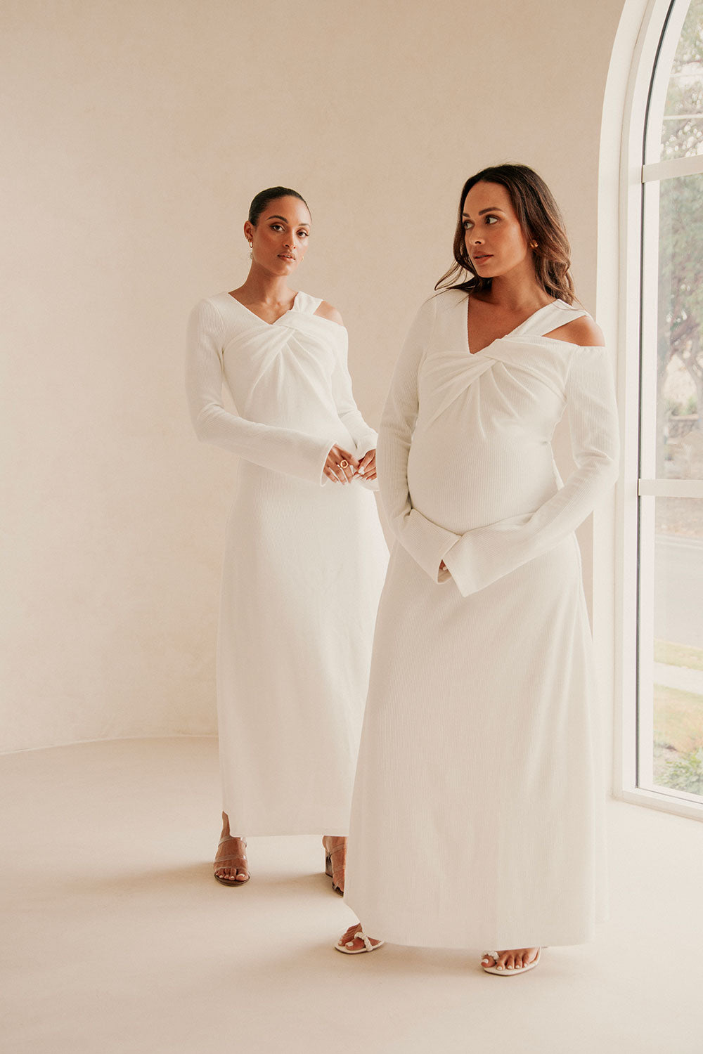 White Elegant Nyla Dress - Ideal for Special Occasions from SABO x Kayla Boyd Collection