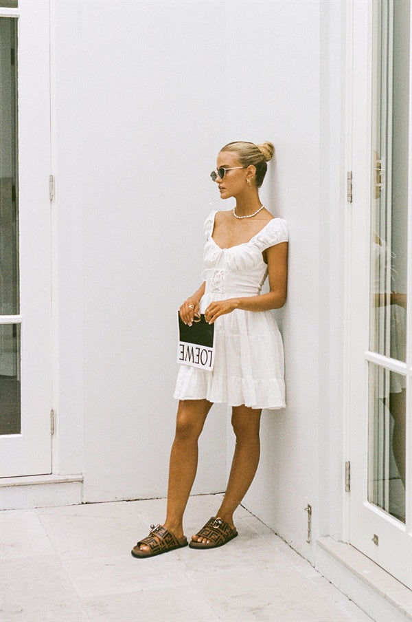 Exclusive Sabo-Designed Elara Women's Cotton Dress for Sunny Afternoons