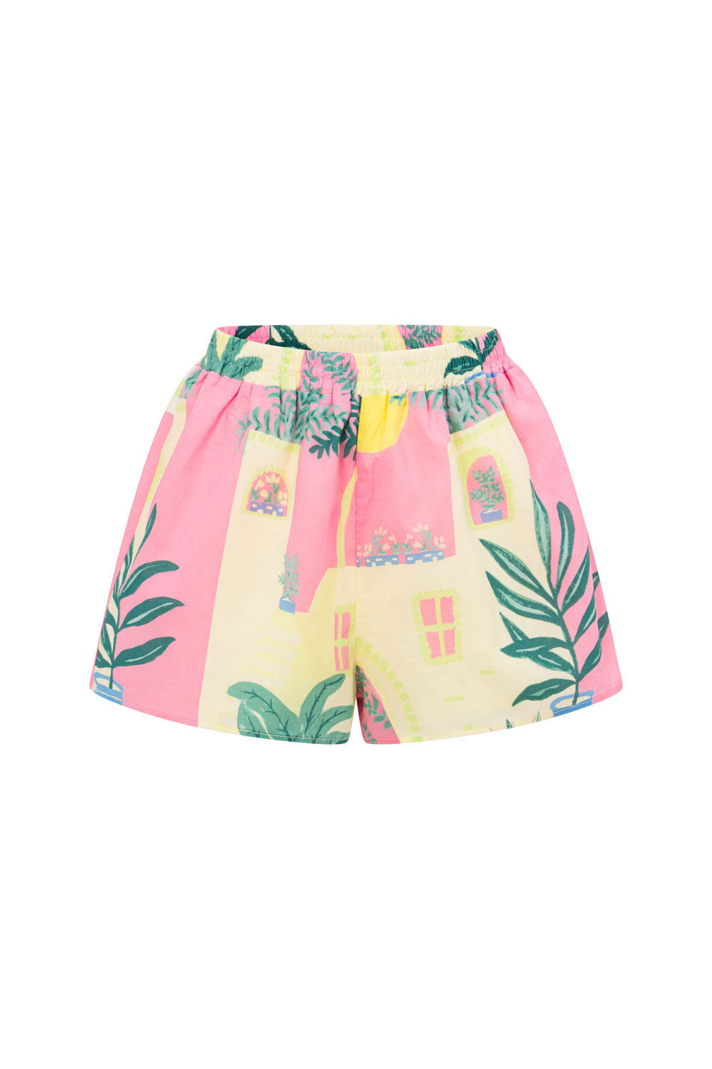 Sabo Exclusive Vista Pink Summer Cotton Voile Seona Shorts