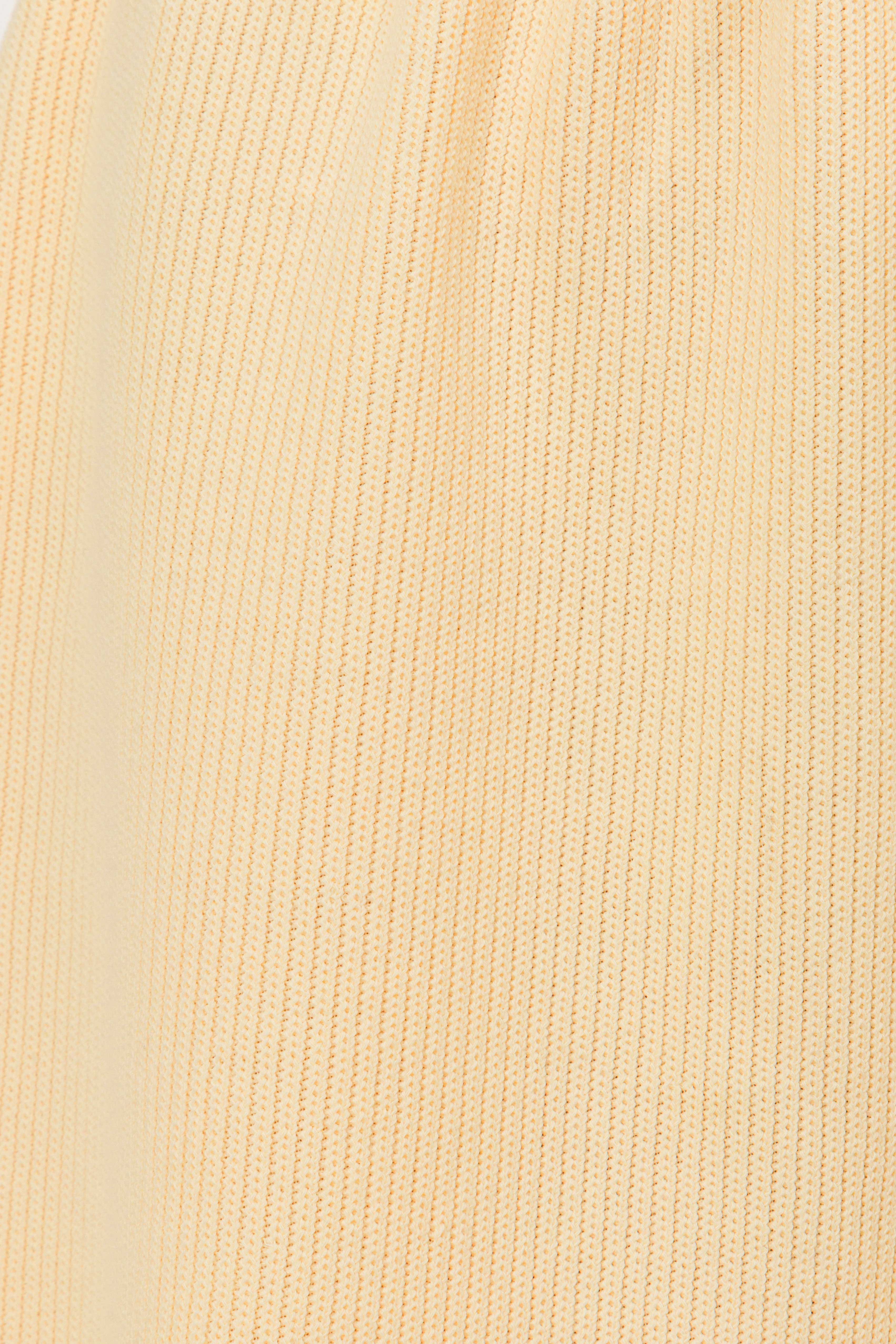Buttery Yellow Soft Ribbed Kairo Shorts with Elasticated Waist