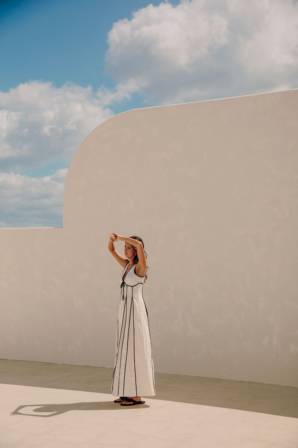 Elegant Cream Maylin Dress for Long Lunches and Special Events