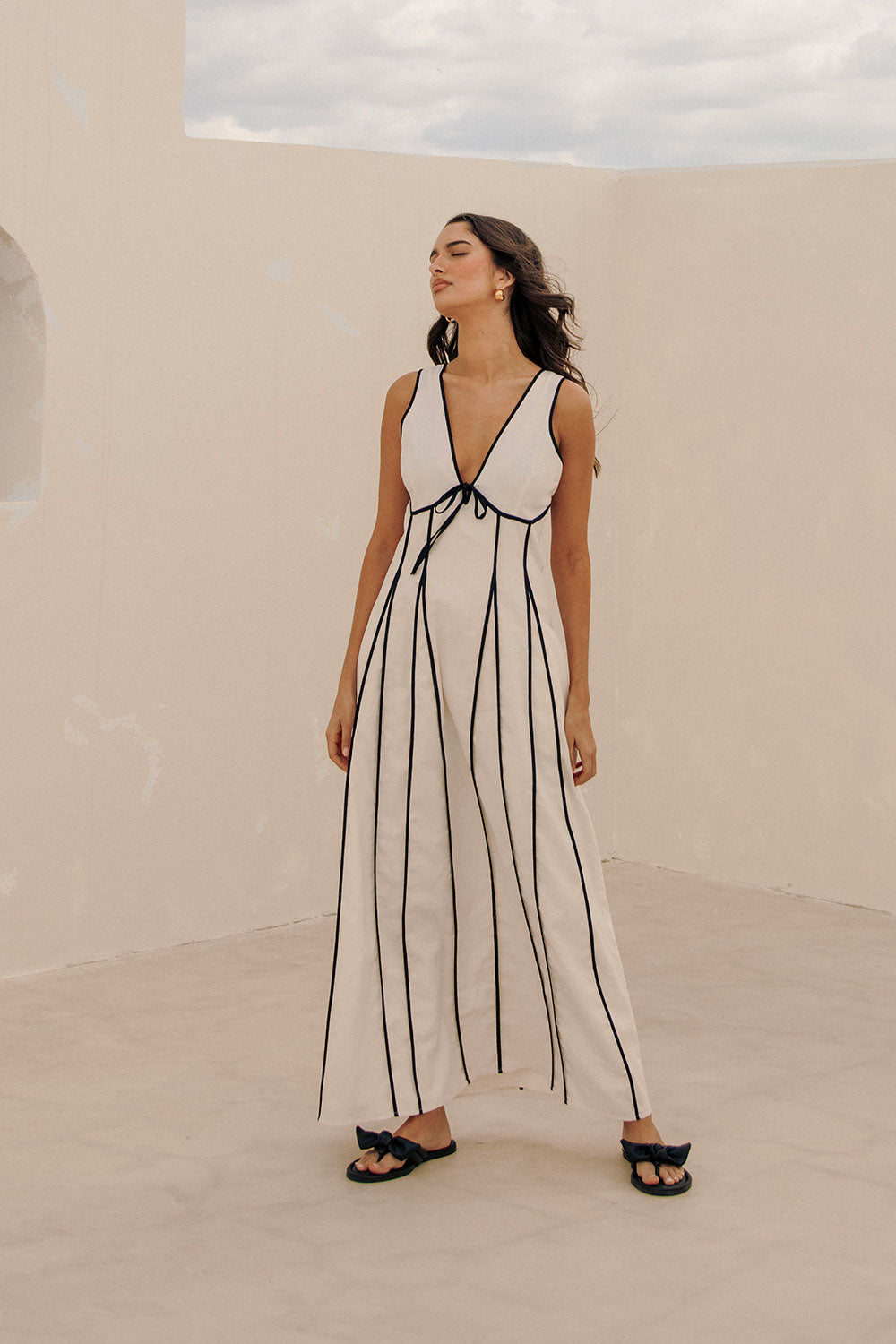 Elegant Cream Maylin Dress for Long Lunches and Special Events