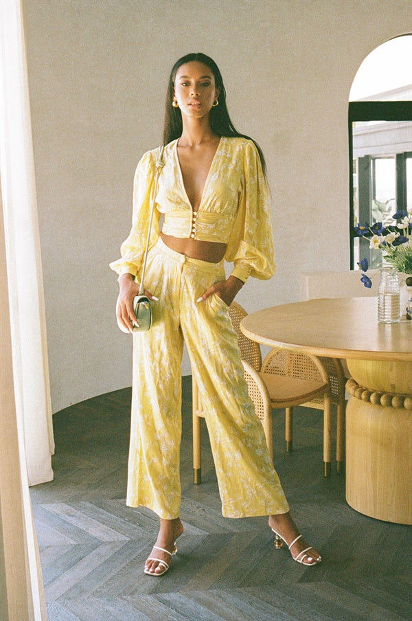 Stylish Alexi Wide - Leg High - Waisted Pants
