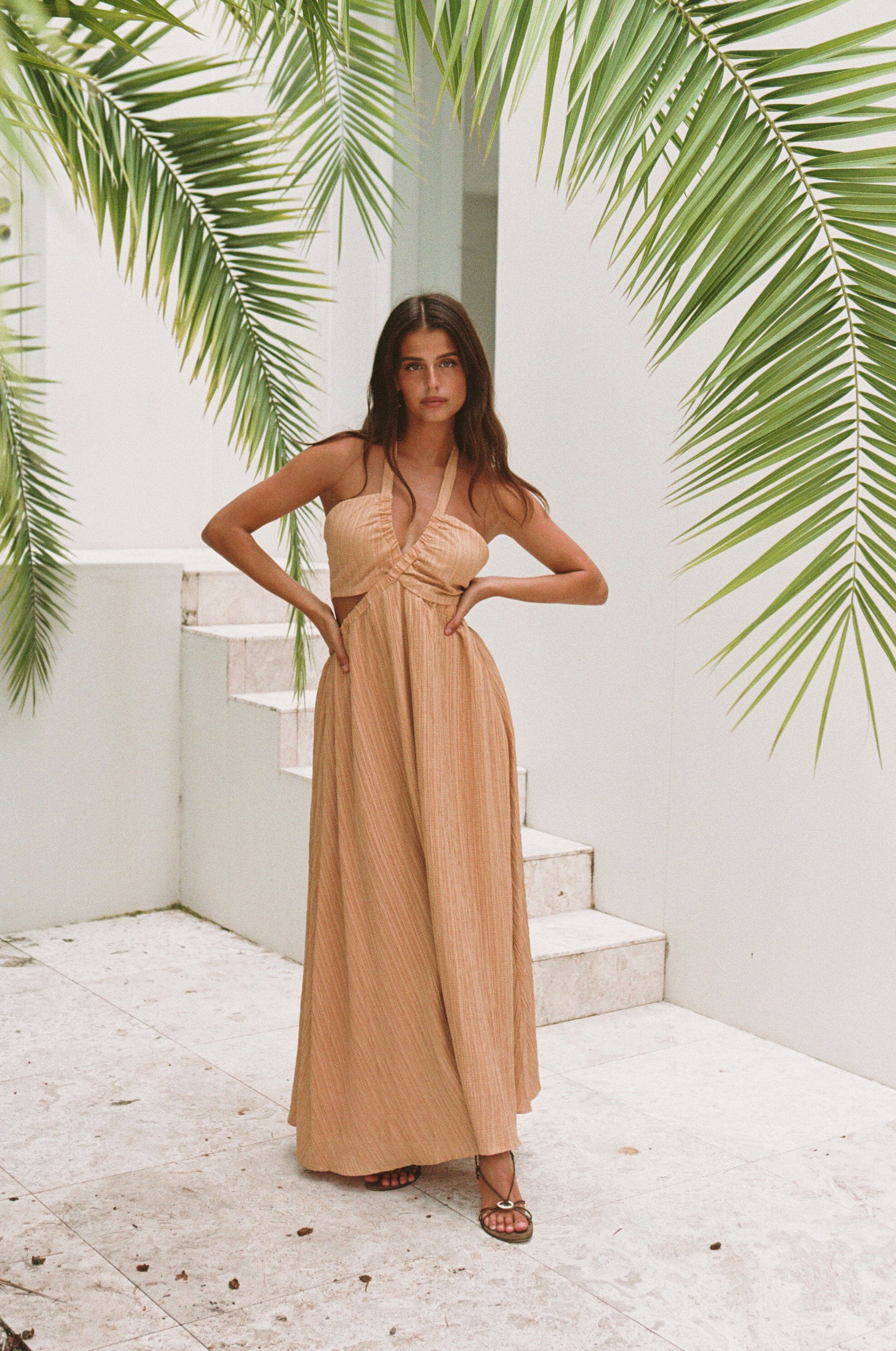 Unique Olsen Midi Dress Sample with a Distinctive Flair