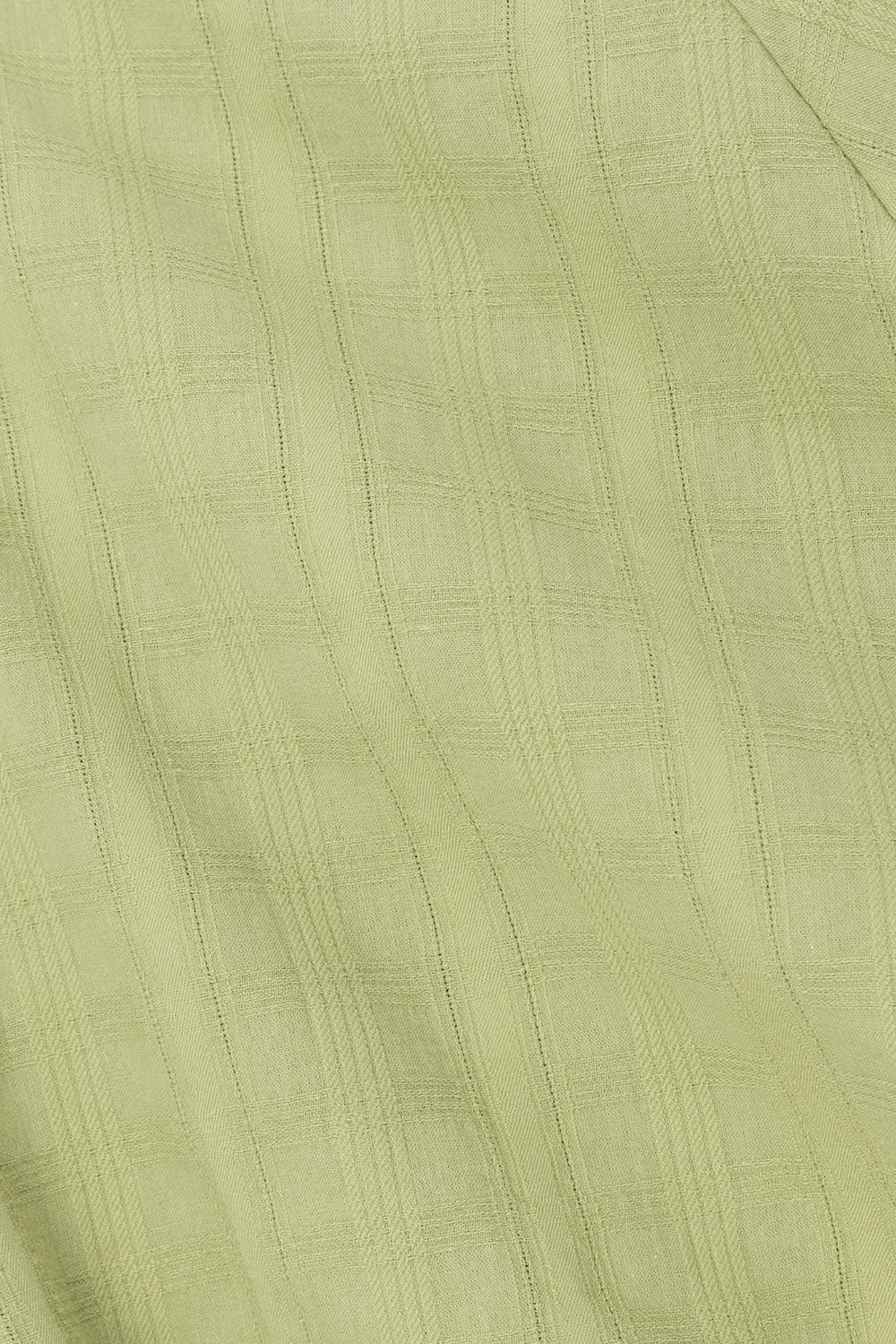 Sage Green Lightweight Cotton Shaelagh Dress with Unique Design