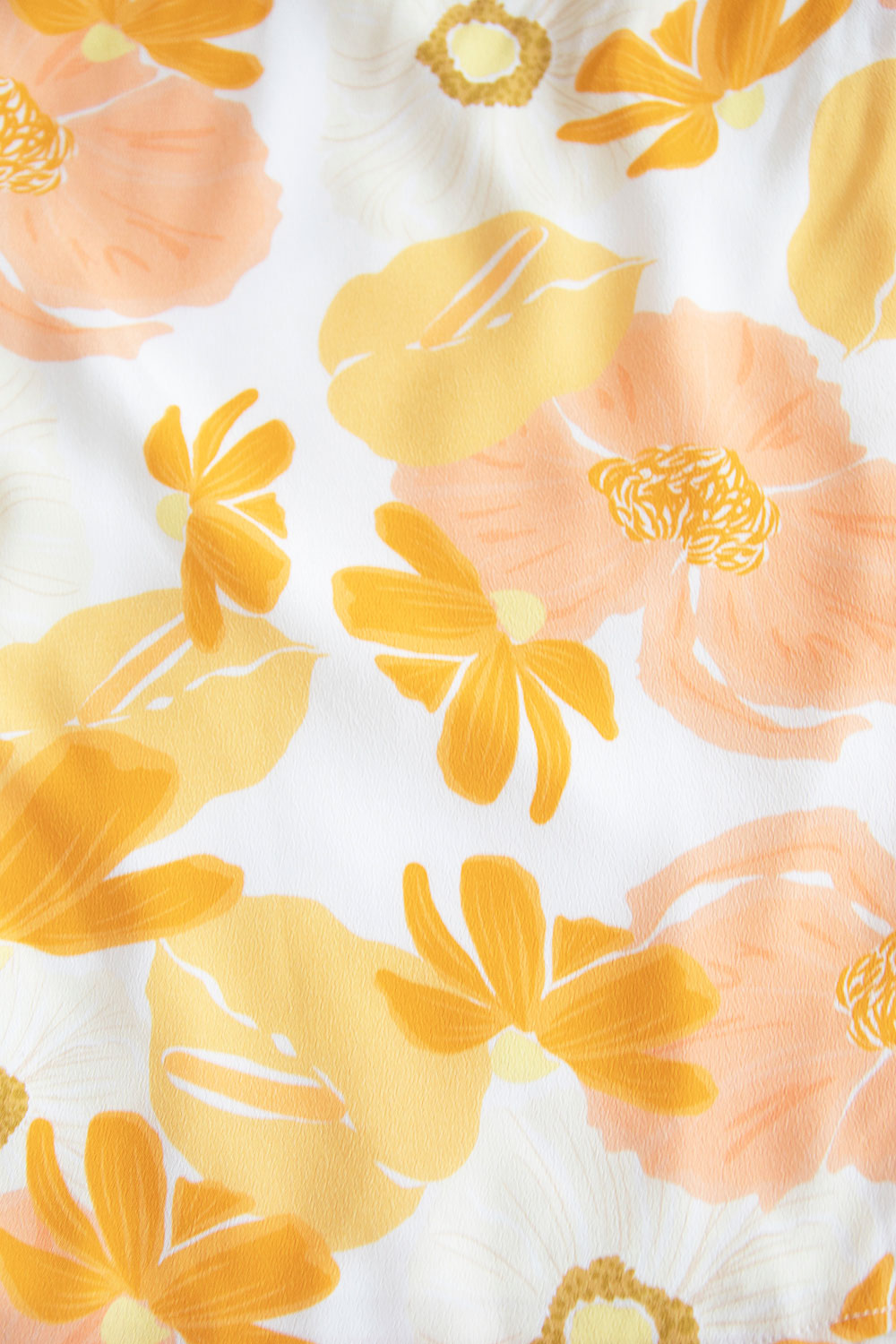 Exclusive Peace Lily Print Cartia Dress with Stylish Design