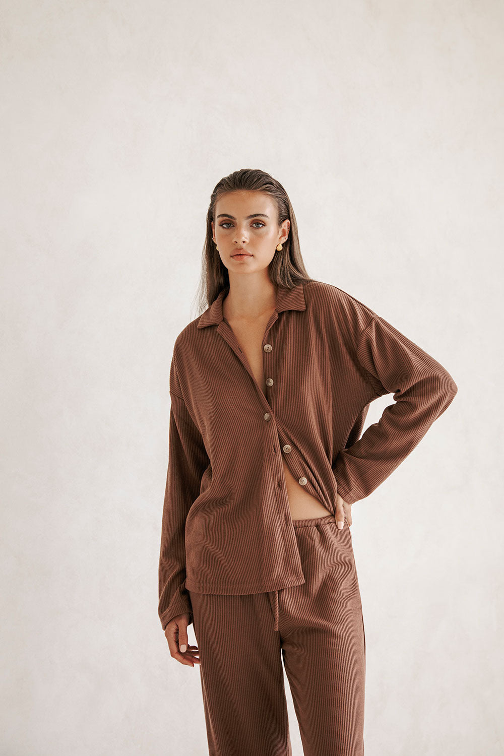 Chocolate-colored Lenni Top - A Unique Sample Piece