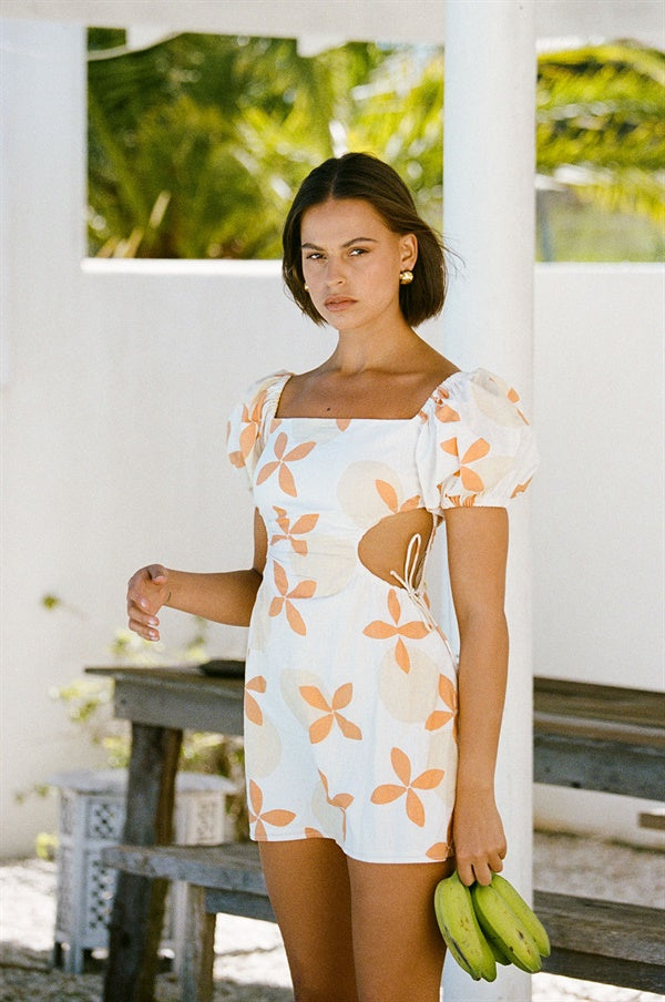 Exclusive Zola Sample Dress with Black Thread Accents