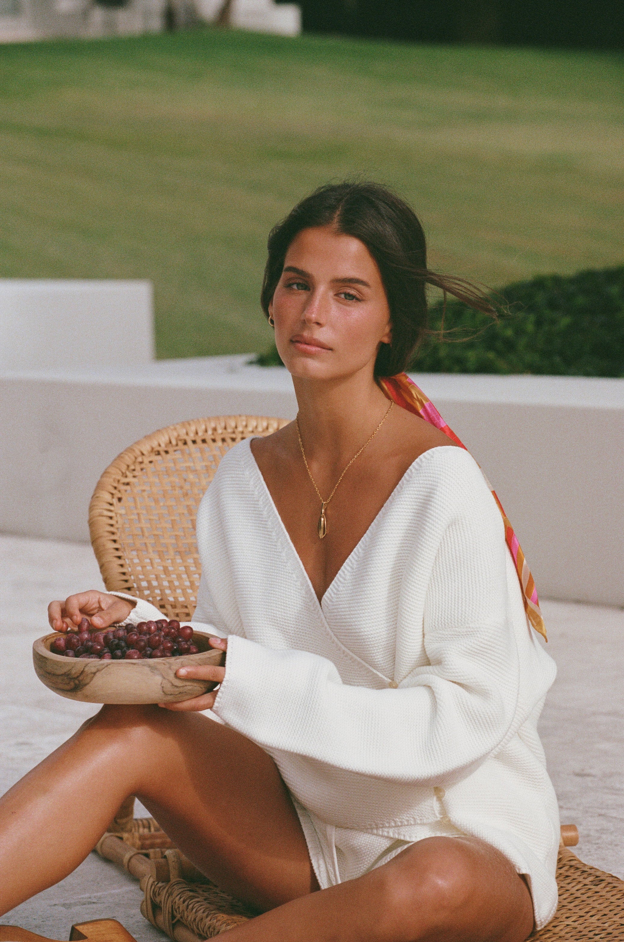 High - Quality White Knit Cosy Shorts by Zessi