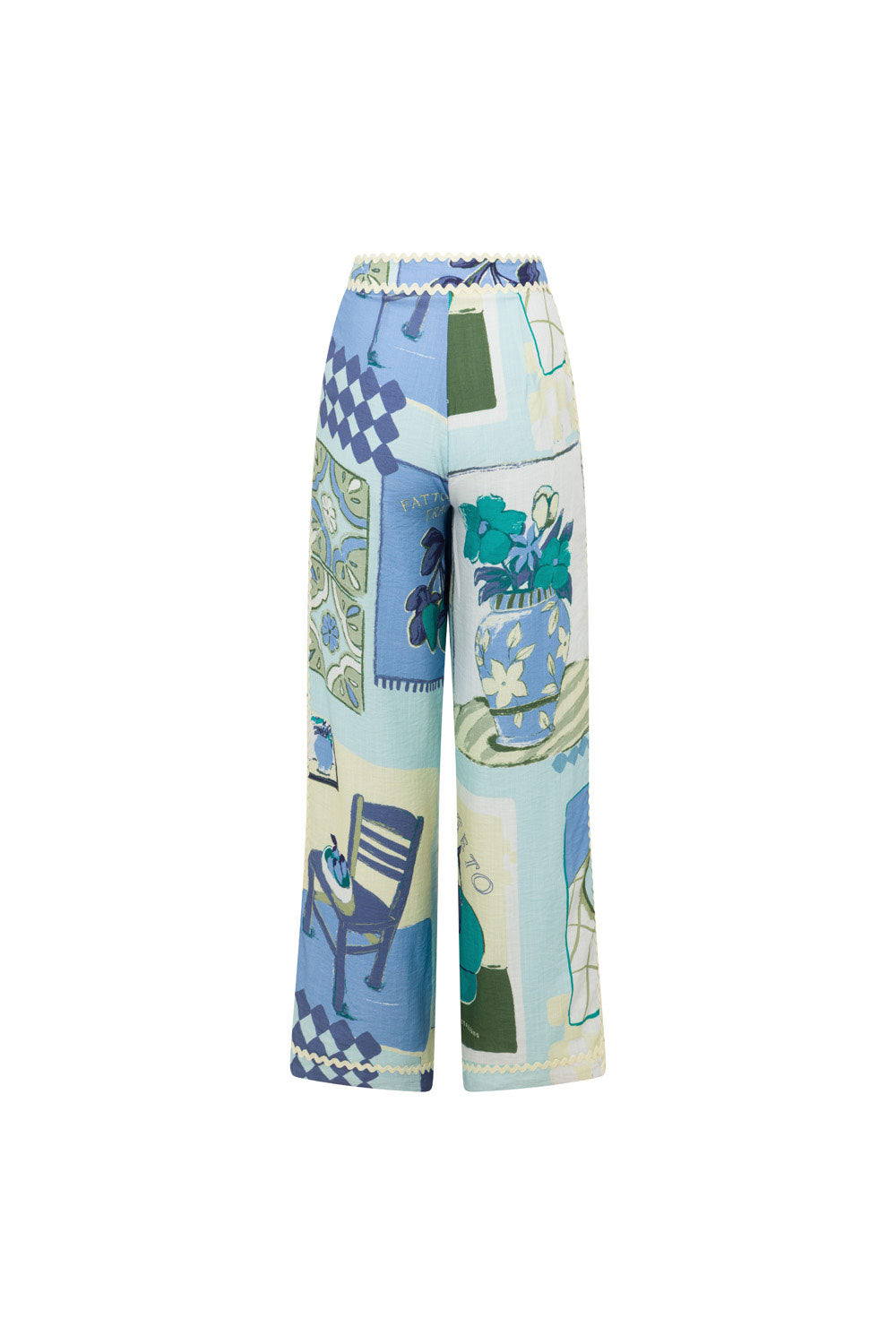Stylish Kelia Women's Pants in Exclusive Villagio Blue Shade