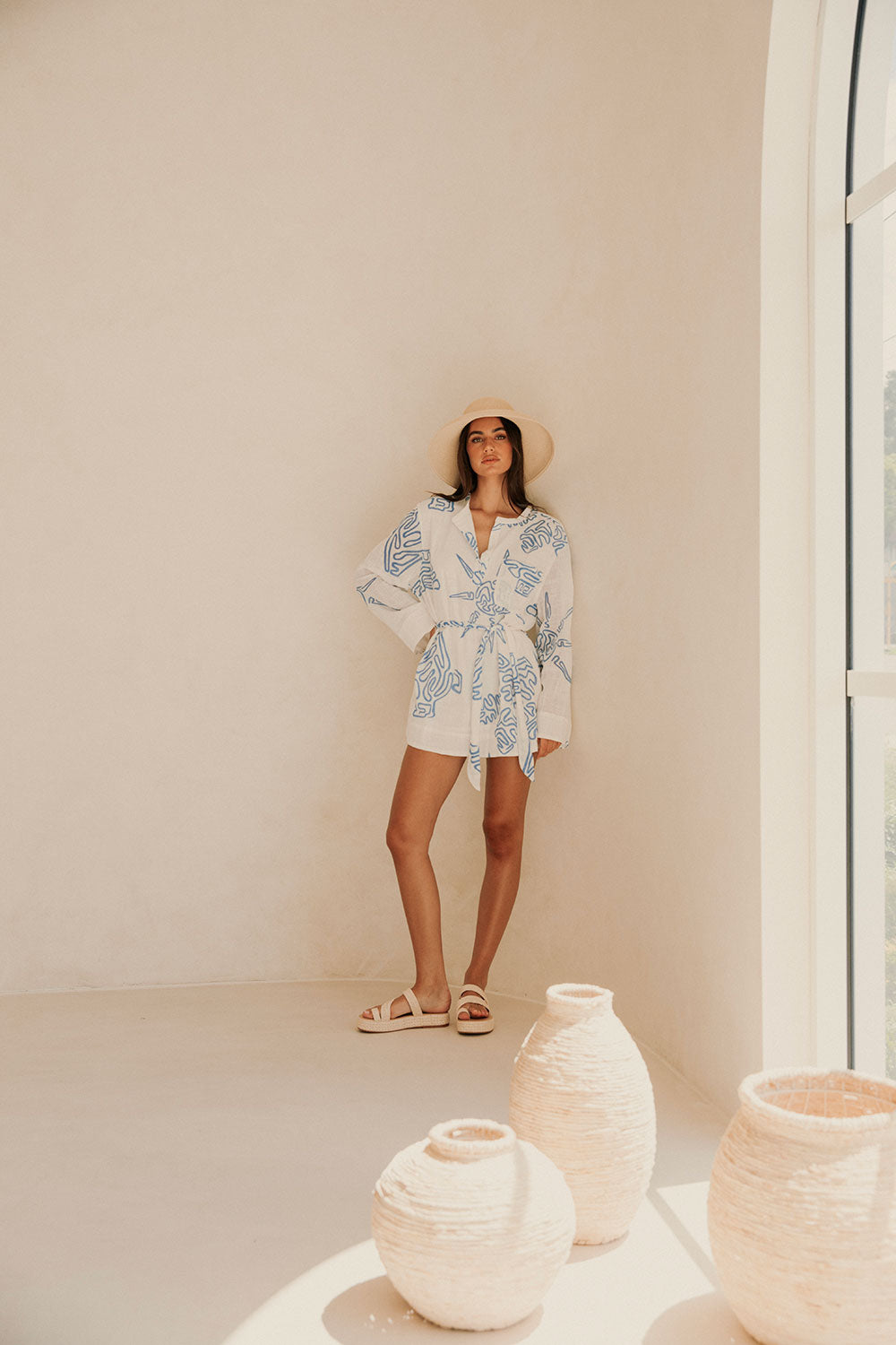 Ali Women's Summer Dress in Exclusive Evoke Blue Shade