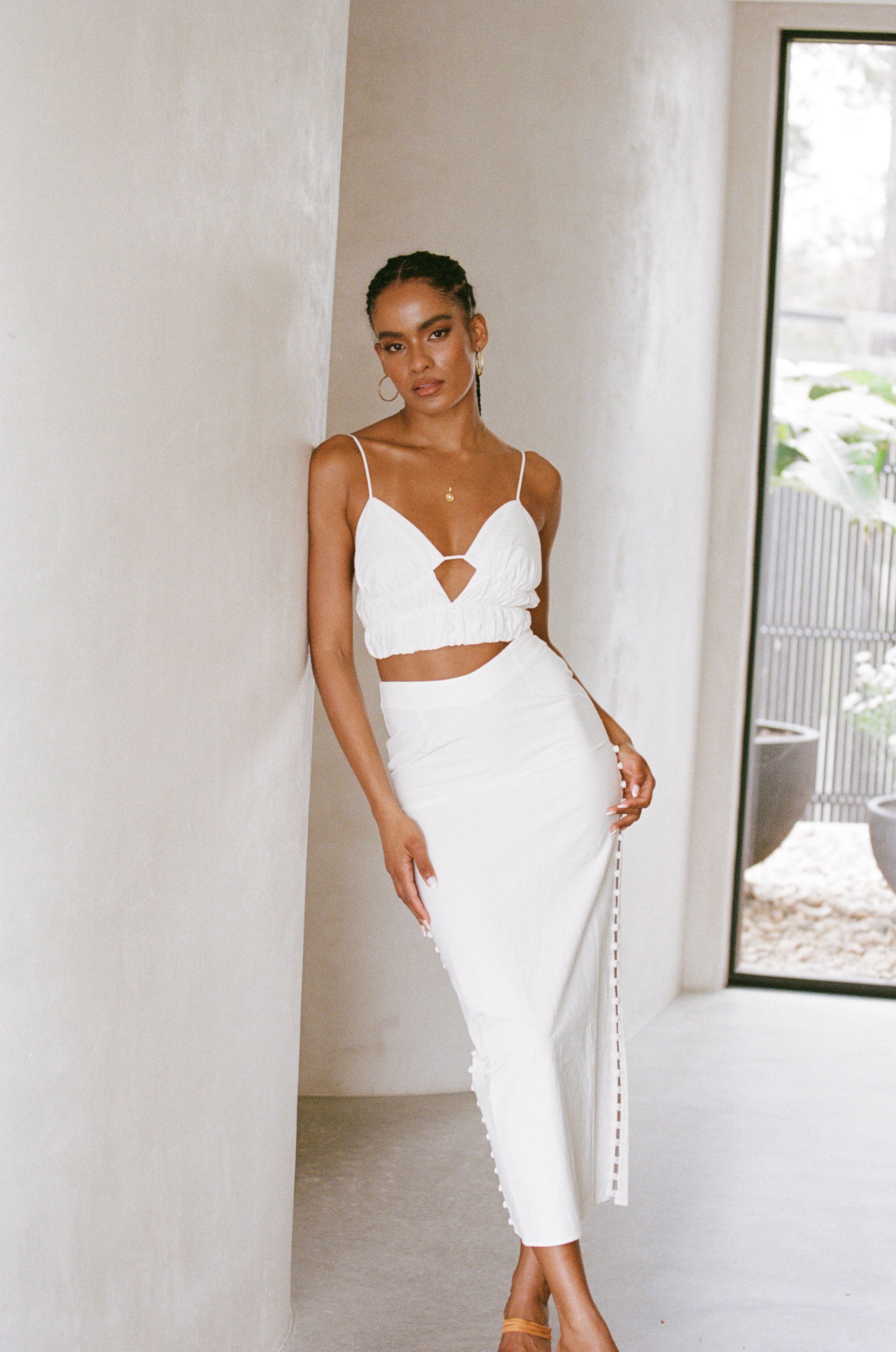 SAMPLE - Women's Mikali Midi Fashion Skirt