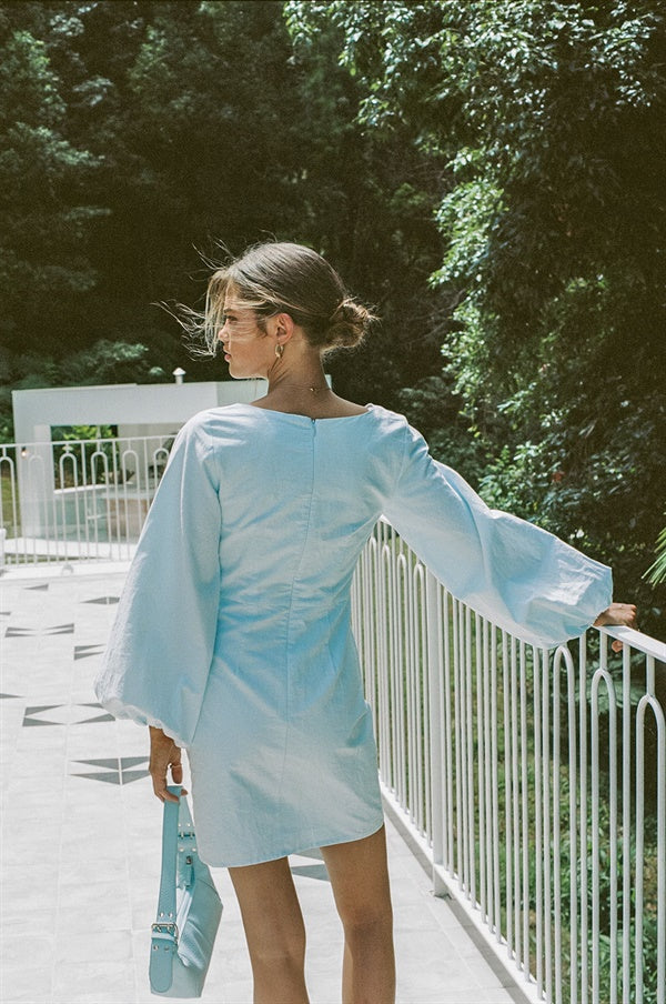 Minna Women's Blue Button-down Summer Dress