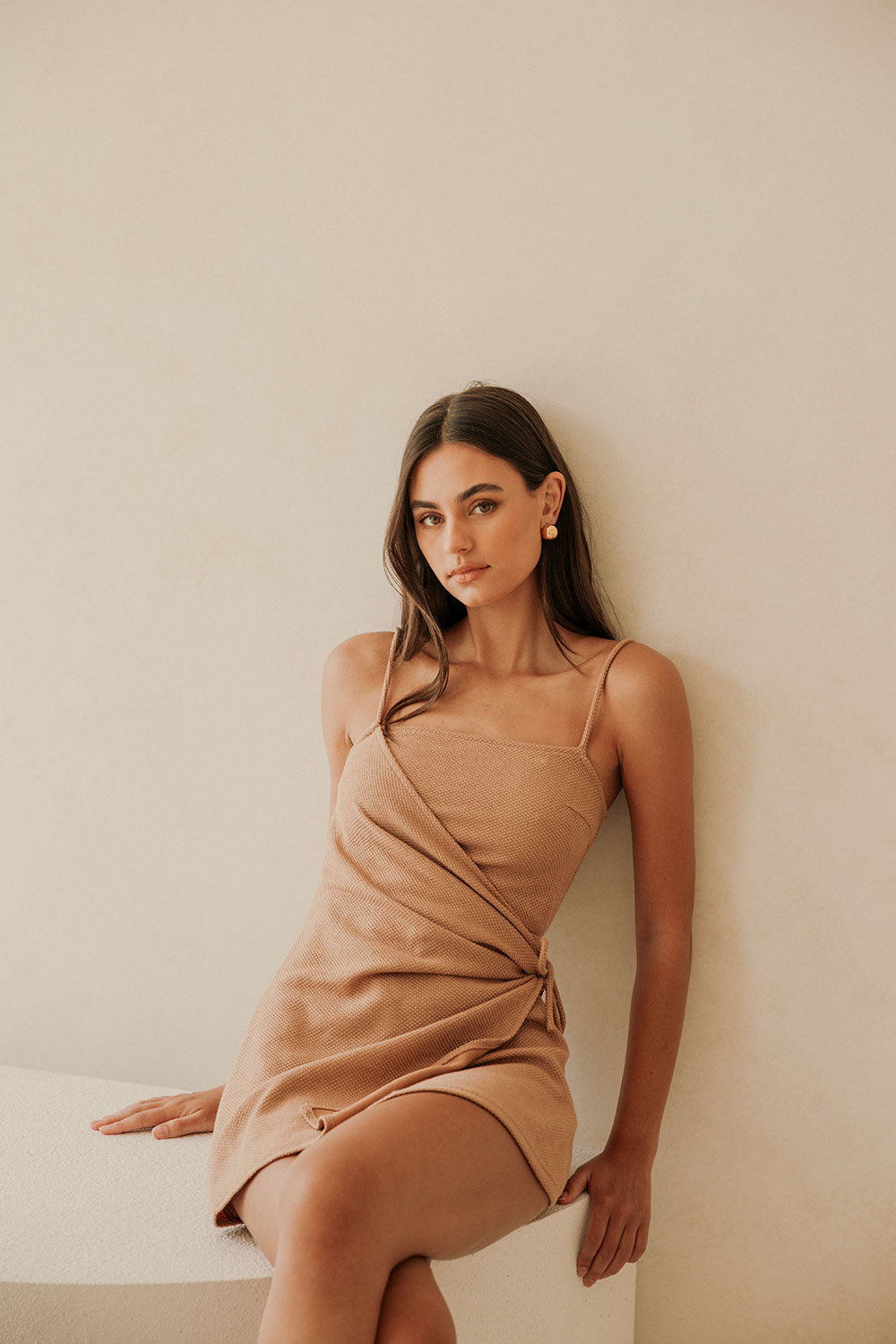 Tan Sweeney Women's Flattering Casual Dress