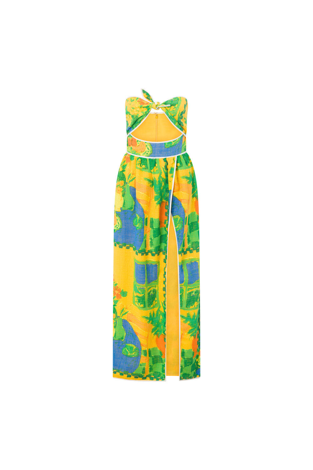 Exclusive Morning Yellow High - Quality Cheesecloth Dulce Dress