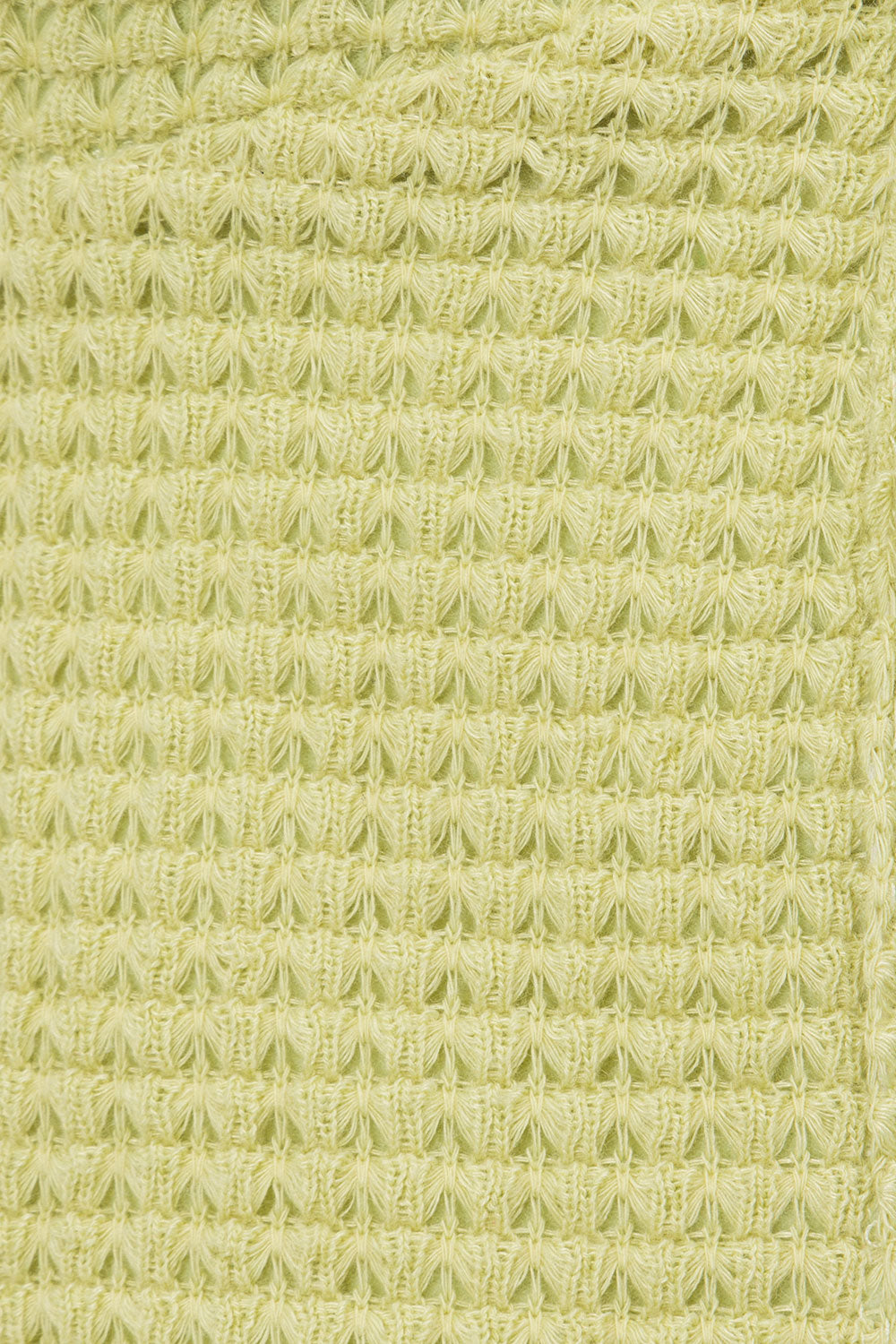 Lime Green Soft Waffle Fabric Chloe Women's Top