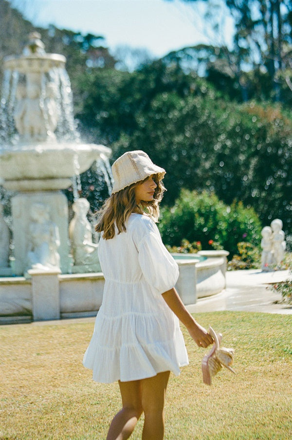 Unique White Tarelle Dress - One-of-a-Kind Sample