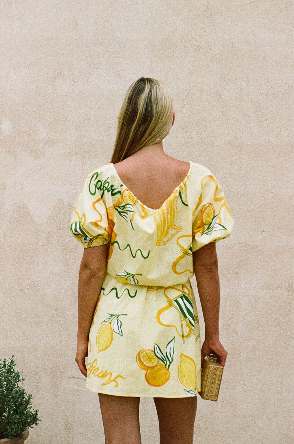 Unique Amalfi Citrus Milo Dress - One - of - a - Kind Sample