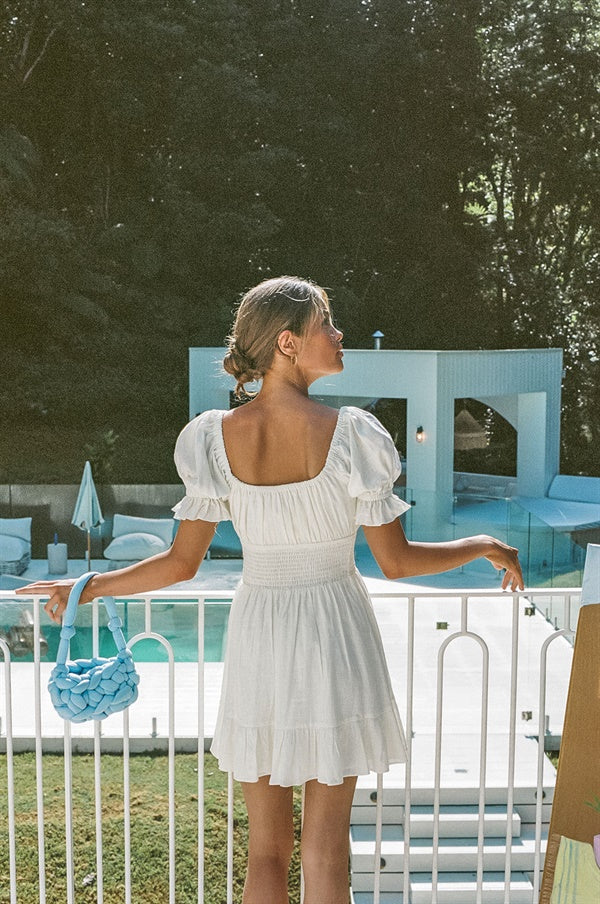 Exclusive White Moxxi Dress - A Unique Fashion Sample